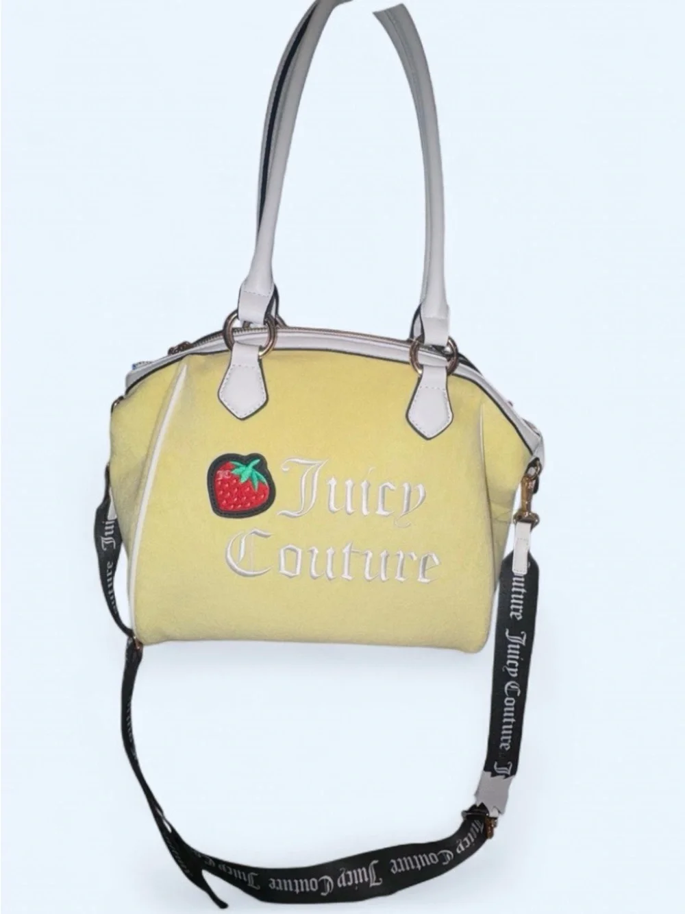 Juicy Couture NWT Strawberry 🍓 Embroidered Satchel Bag